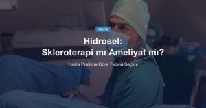 Skleroterapi mı Ameliyat mı? Hidroselde Hasta Profiline Göre Seçim