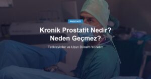 Kronik Prostatit Nedir? Neden Geçmez, Ne Kadar Sürer?