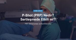 P-Shot (PRP) Nedir? Sertleşmede Etkili mi?