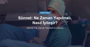 Sünnet: Ne Zaman Yapılmalı, Nasıl İyileşir?