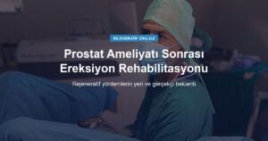 Prostat (kanser için) Ameliyatı Sonrası Ereksiyon Rehabilitasyonunda Rejeneratif Tedavilerin Yeri