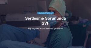 Sertleşme Sorununda SVF (Yağ Kaynaklı Hücre): Bilinmesi Gerekenler