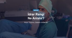 İdrar Rengi Nasıl Olmalı? Koyu, Turuncu, Bulanık ve Berrak İdrar Ne Anlatır?